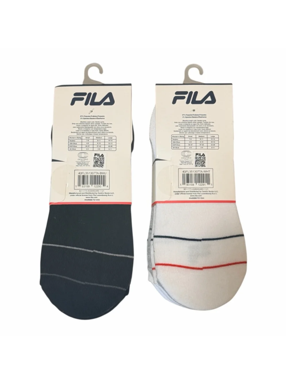 FILA Super No Show Socks 2 Packs 5-Pair Each Size 6-10 — 10 Pairs - b10